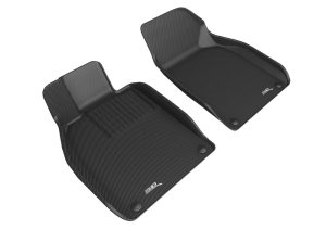 Porsche 718 Floor Mats - Front - 3D MAXpider - Kagu Series - Black - `13-`23